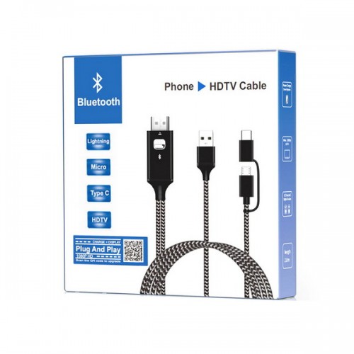 Cable HDMI para conectar el Celular a TV con Bluetooth