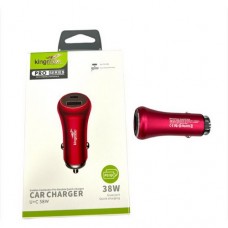 Adaptador de carga para carro Tipo-C/ USB  / Kingmox 