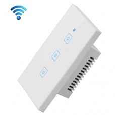 Interruptor inteligente con panel de vidrio templado de 3 switch (Wifi)