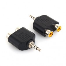 Adaptador conector 3.5MM Macho a RCA Hembra