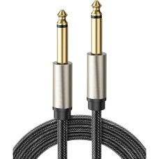 Cable Audio 6.35mm - 6.35mm Mono Macho/Macho 1.5 Metros