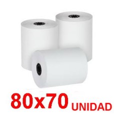 Papel Térmico para Impresora Fiscal 80mmx70mm  (Unidad)